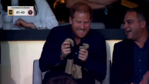 Prințul Harry s-a distrat de minune singur la meci