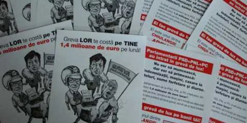 S-au împărțit mii de fluturași