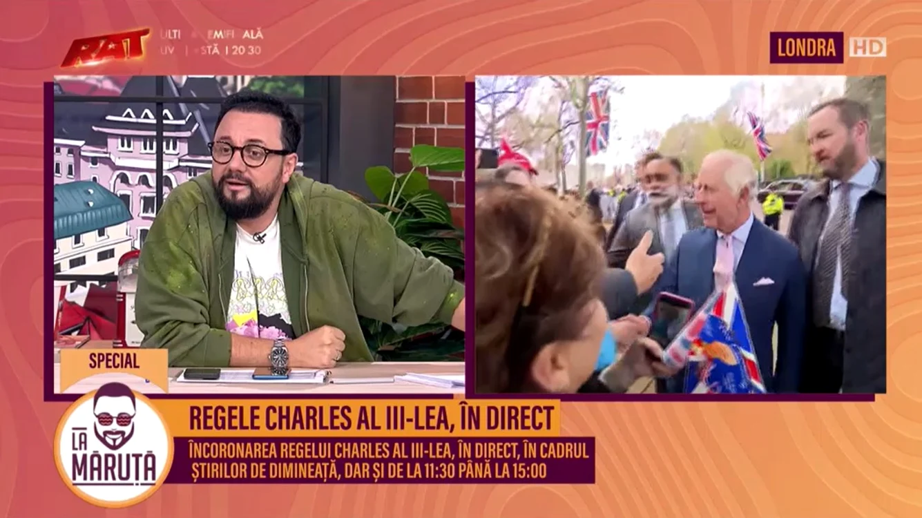 Regele Charles al III-lea, în direct, la Măruță FOTO Pro TV