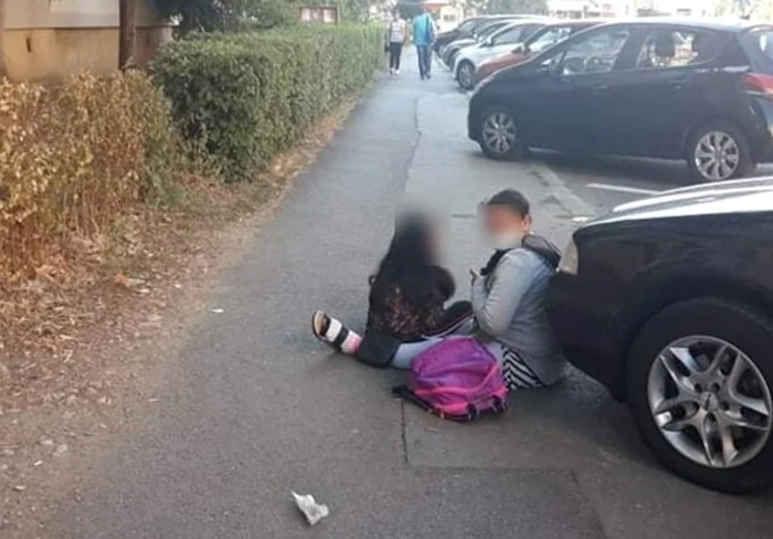Femeia a fost amendată de Poliţia Locală                                                        Foto: Poliţia Locală Târgu Jiu
