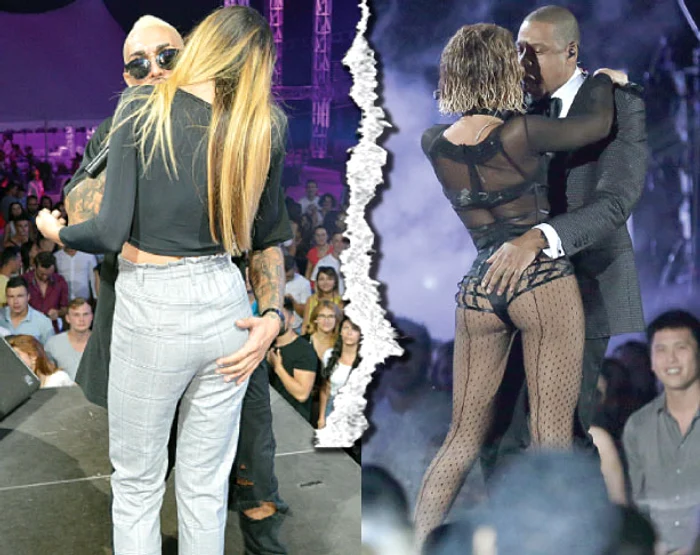 Marţi seara, la Costineşti, cei doi s-au pipăit, s-au sărutat şi s-au frecat unul de celălalt, exact aşa cum fac şi idolii lor de peste Ocean, Beyoncé şi Jay-Z
