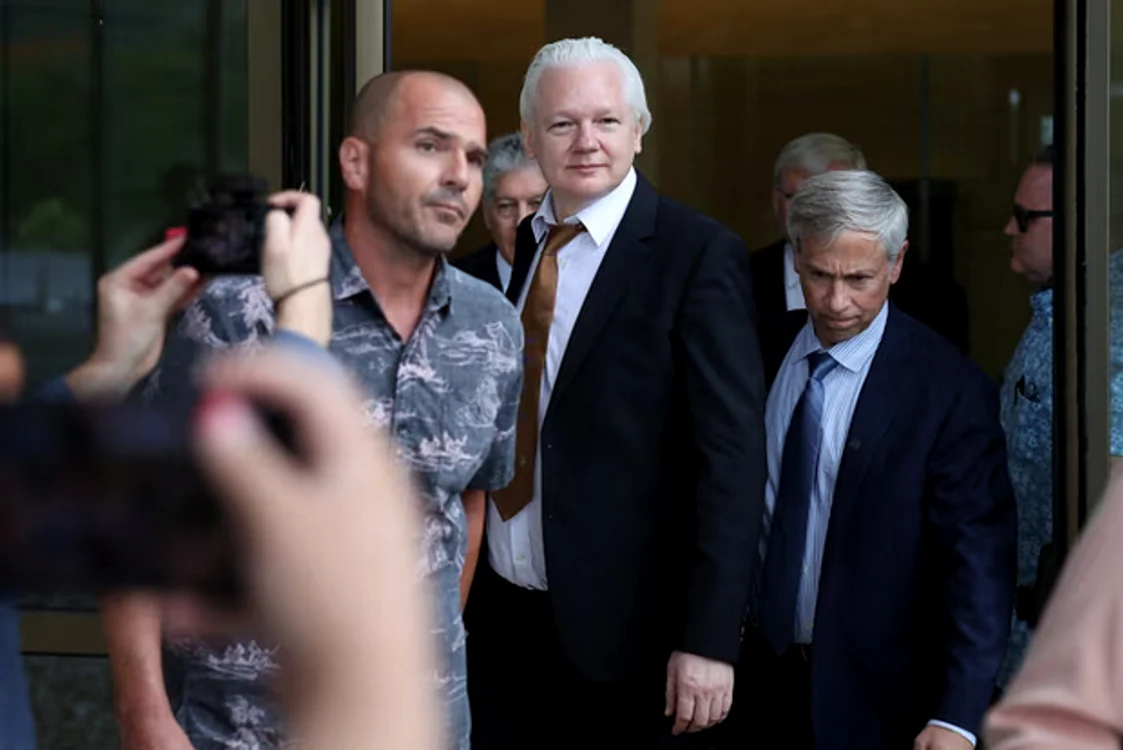 Julian Assange a fost eliberat FOTO Kim Hong-Ji/Reuters