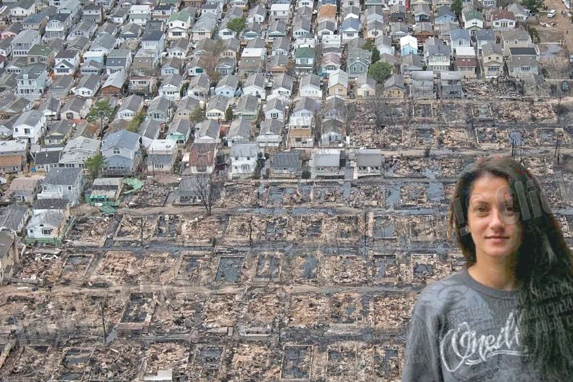 
    Coasta din New Jersey, după uragan, şi românca Mihaela Bălan (fotografii: Reuters)  