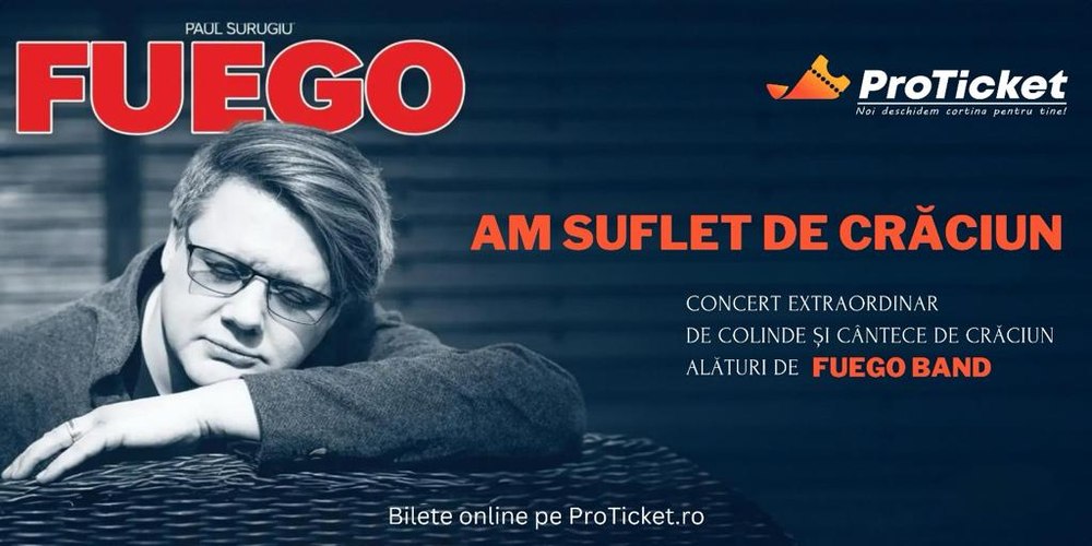 Paul Surugiu – Fuego porneşte în turneul de colinde „Am suflet de Crăciun“ PROGRAM