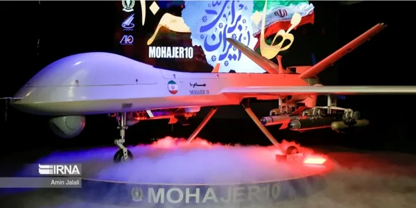 mohajer 10 drona iran israel foto via yahoo news png