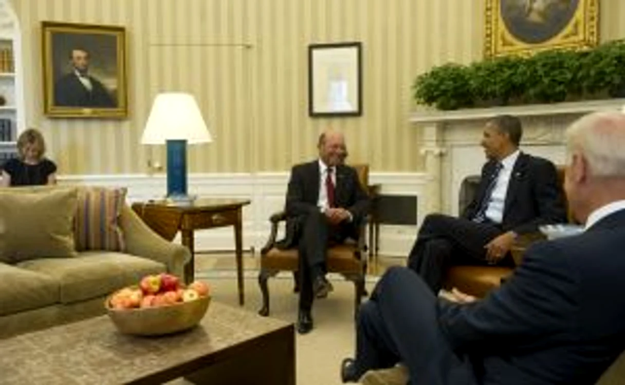 Traian Băsescu s-a întâlnit cu Barack Obama