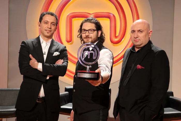 Juriul „MasterChef“ (de la stânga la dreaptă): Sorin Bontea, Florin Dumitrescu şi Cătălin Scărlătescu FOTO Pro TV