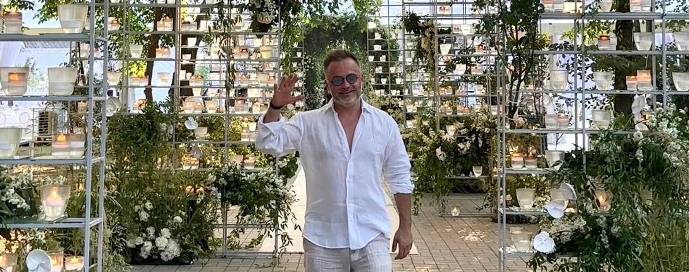 Nicu Bocancea s-a ocupat de decorul de la nuntă Foto: Arhivă personală 