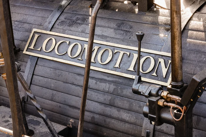 Prima locomotovă care a transportat pasageri. Foto: Facebook/S&DR200