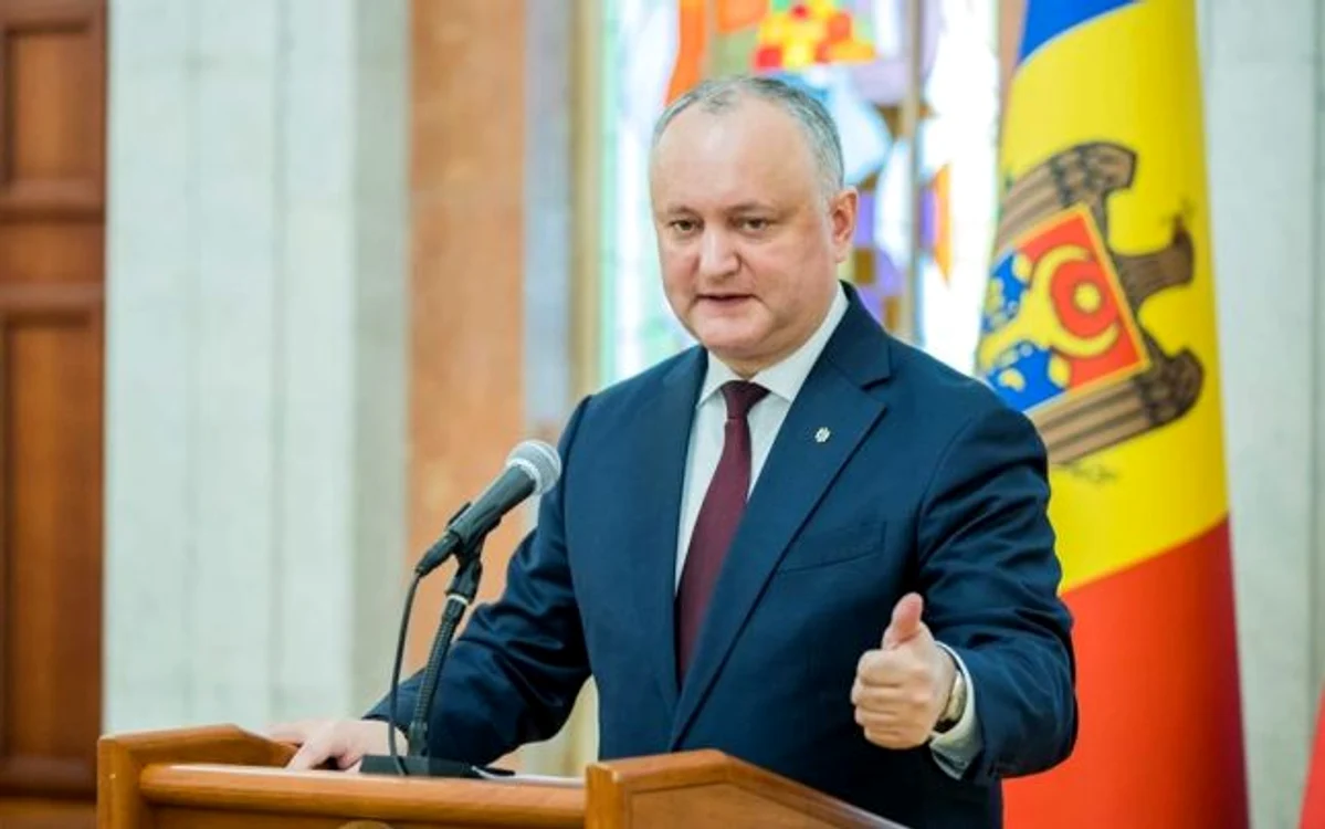 Igor Dodon, pe vremea când conducea Republica Moldova