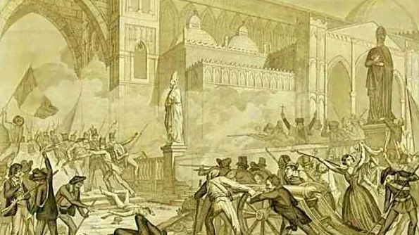 Revoluţia de la 1848 izbuncneşte şi în Italia, la Palermo jpeg