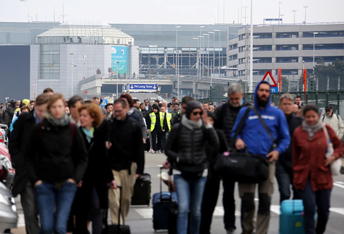 
    În luna martie, Aeroportul Zavantem a fost zguduit de un atentat teroristFoto: Getty  