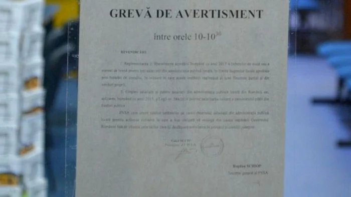 Grevă în data de 30 aprilie 2015