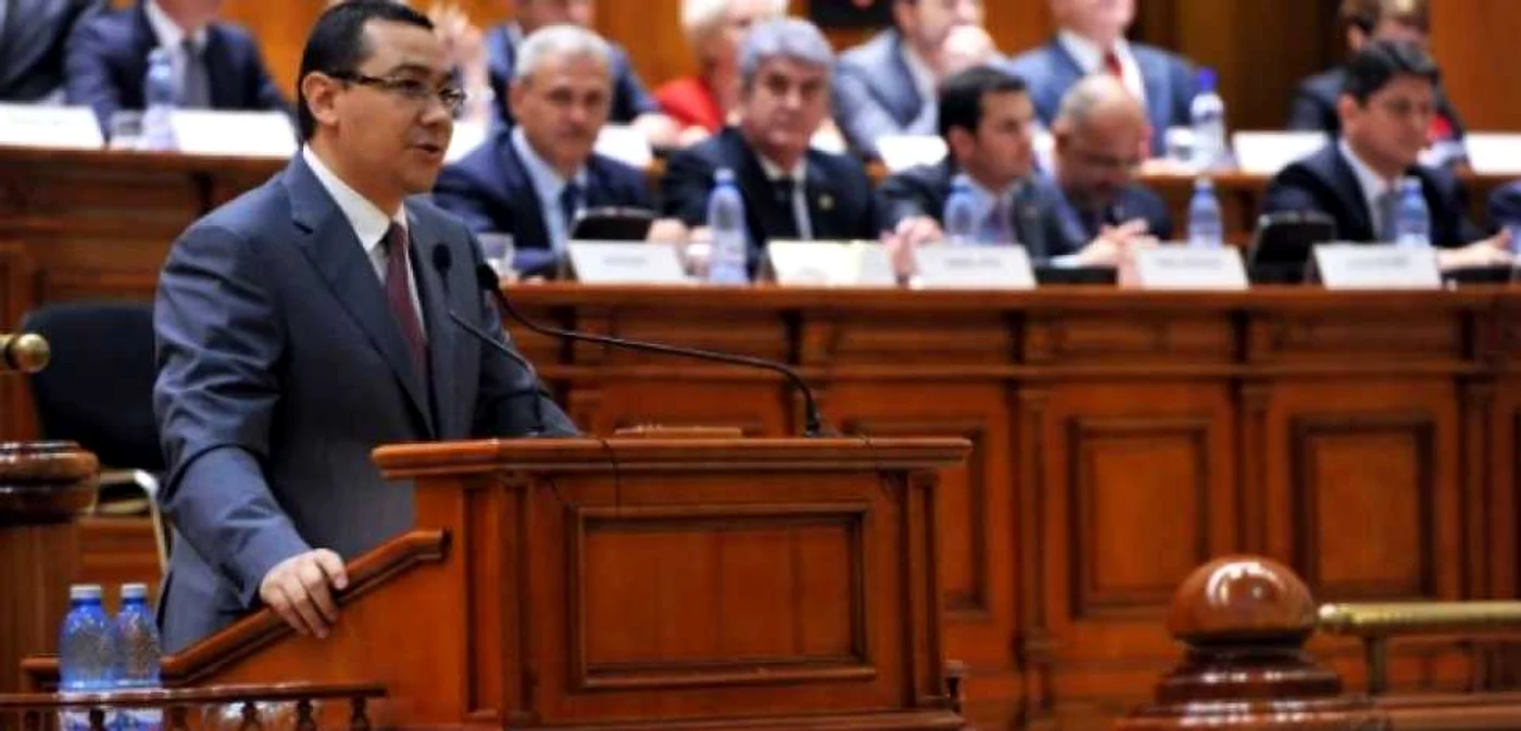 Victor Ponta, discurs ]n Parlament