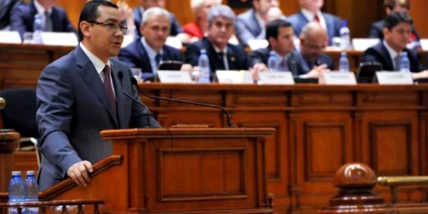Victor Ponta la Parlament