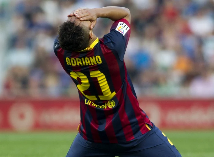 Adriano, jucător legitimat la FC Barcelona FOTO AFP