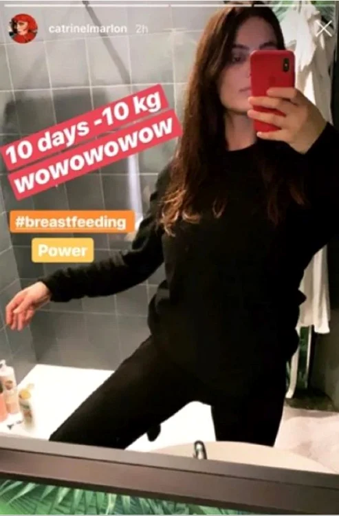 Catrinel Menghia a anunțat că a reușit să slăbească 10 kilograme în 10 zile, după ce i-a dat naștere fetiței ei