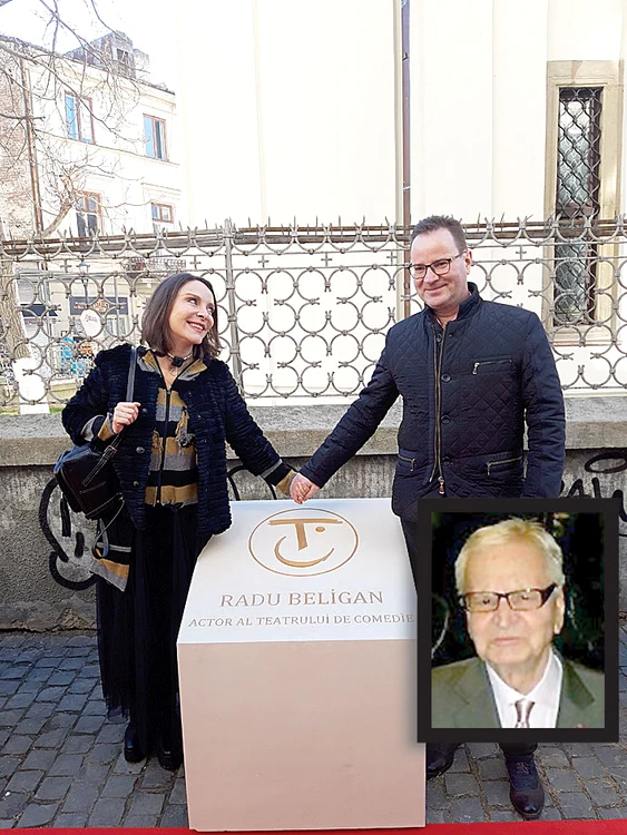 Lamia şi fratele ei, Alexandru Beligan, n-au lipsit de la dezvelirea monumentelor