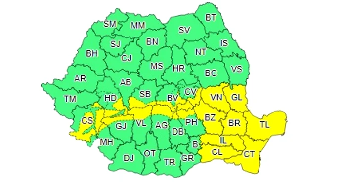 Cod galben de vânt puternic