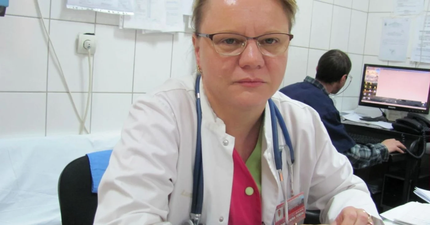 Dr. Diana Terchi, şef CPU Bârlad, face gărzi până la epuizare FOTO Sabina Ghiorghe