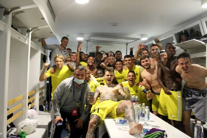 
    Bucuria fotbaliștilor de la Sheriff Tiraspol după calificarea în grupele Ligii CampionilorFOTO: Facebook/ Sheriff Tiraspol  