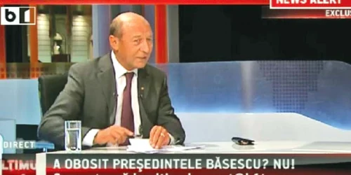 Preşedintele Traian Băsescu în studiourile B1 TV