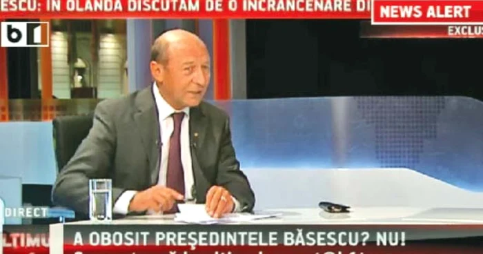 Preşedintele Traian Băsescu în studiourile B1 TV