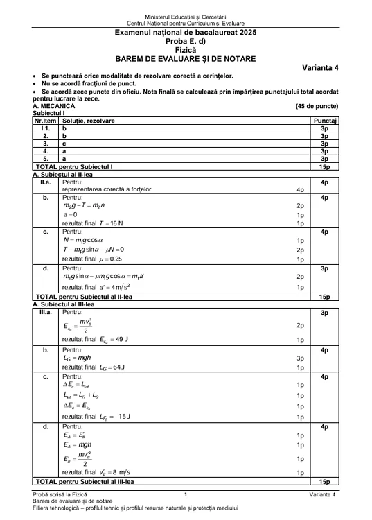 Bacalaureat 2025 - sesiunea de toamnă. Elevii au susținut proba la alegere a profilului. Subiecte și bareme de corectare 28 image
