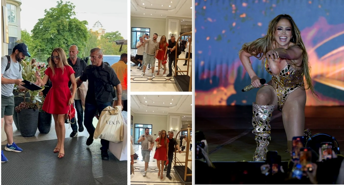 Jennifer Lopez a ajuns sâmbătă seara la București, pentru concertul de duminică