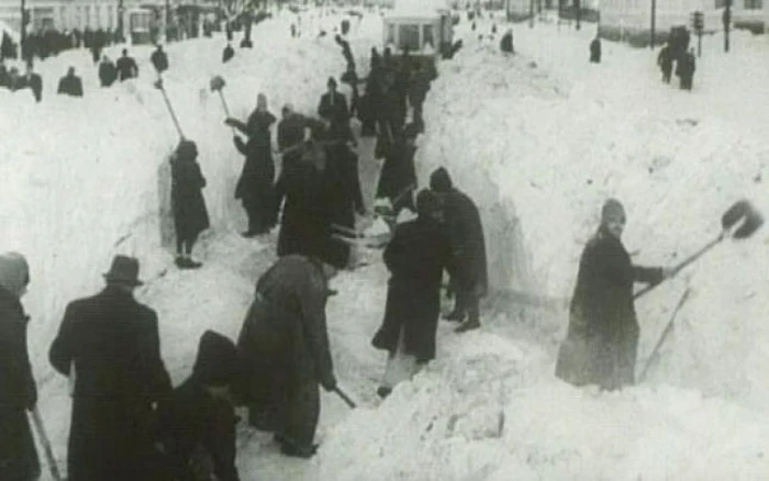 Pe vremuri, baza la deszăpezire ara în oameni