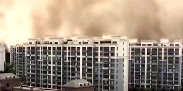 Furtună de nisip în China