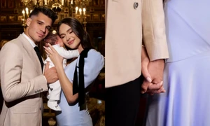 Elena si Ianis Hagi si au botezat fiul, foto Instagram jpg