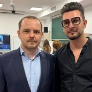 Iuliu Torje alături de ministrul Sănătății, Alexandru Rogobete FOTO Facebook 