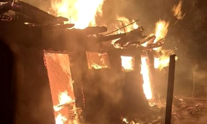 incendiu adapost animale FOTO ISU Neamț jpg