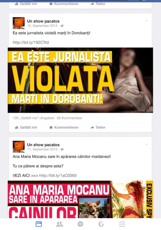 un show pacatos jurnalista violata