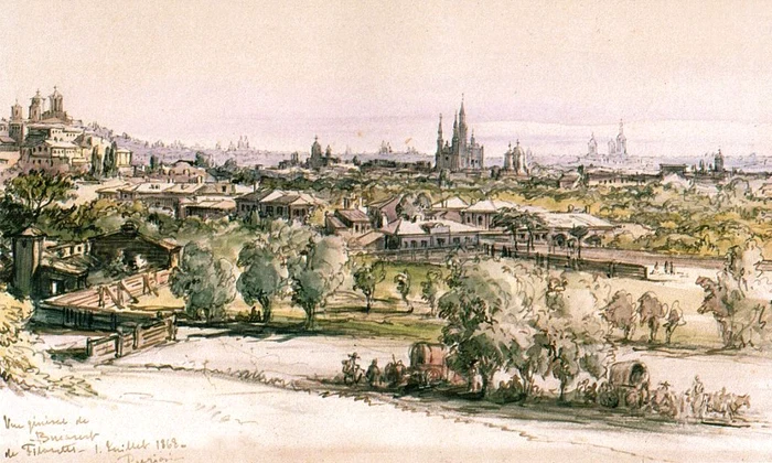 Măcelari și pescari în Bucureștiul anului 1869, pictați de Preziosi / FOTO jpeg