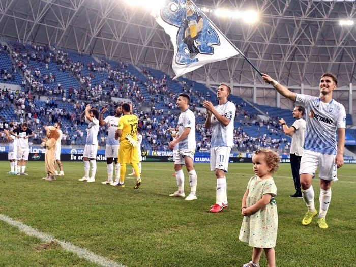 Craiova și bucuria calificării în turul 2 al Ligii EuropaFOTO: Sportpictures.eu
