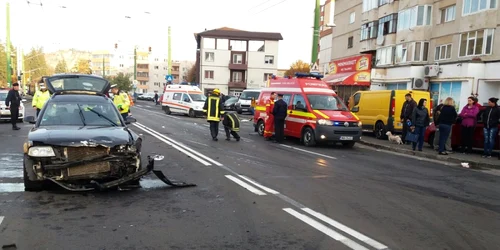 Accidentul s-a produs pe strada Carpaţilor