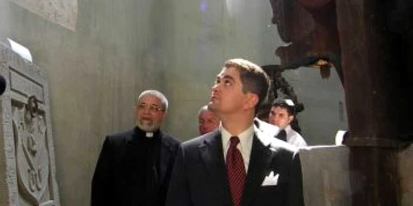 Bistriţa: Ministrul culturii a vizitat Biserica Evanghelică
