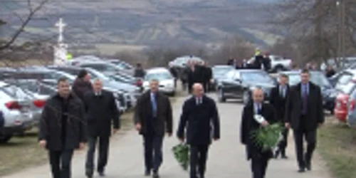 Presedintele Basescu la inmormantare