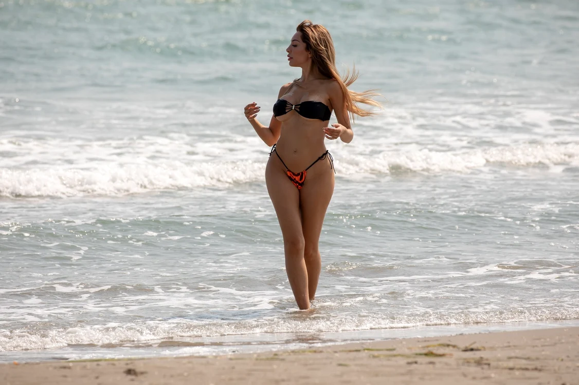 Actrița americană a fost fotografiată pe plaja din Veneția