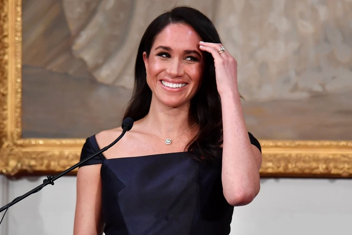 Ducesa Meghan Markle în timpul unui discurs