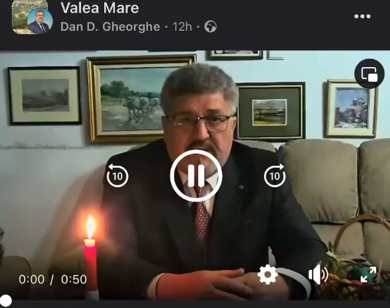 Un candidat la o primărie din Olt a confundat Nașterea Domnului cu Învierea. Ce i-au transmis internauții