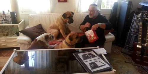 Nicu Covaci şi câinii FOTO Facebook