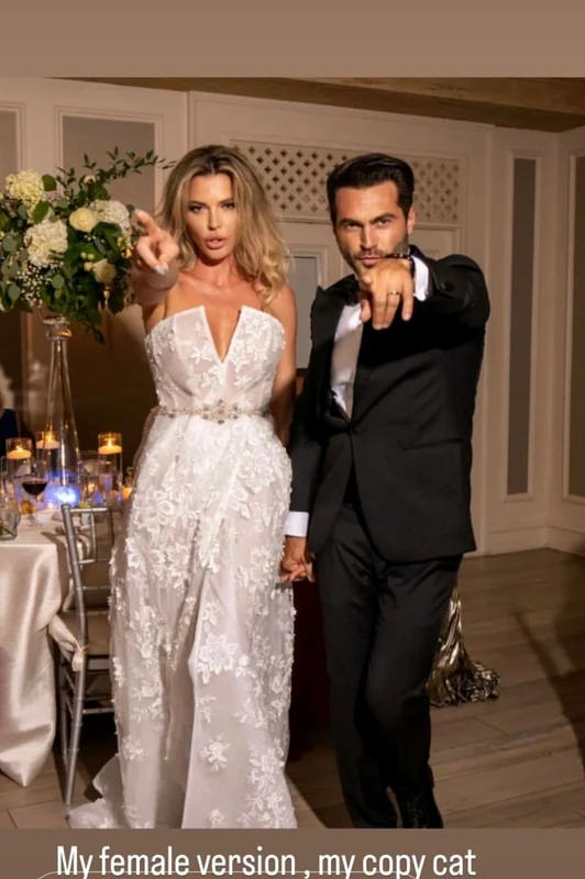 Alina Vidican și Claude Senhoreti au sărbătorit trei ani de la nunta lor foto: Instagram 