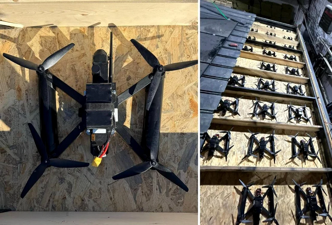 Drone ucrainene lansate de pe teritoriul Rusiei, în operațiunea Panza de păianjen/FOTO:X