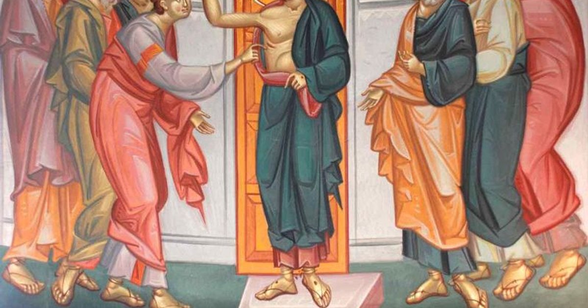 Ziua în care Apostolul Toma se convinge de Învierea Mântuitorului. Oamenii pregătesc mese în cimitir sau lângă biserică