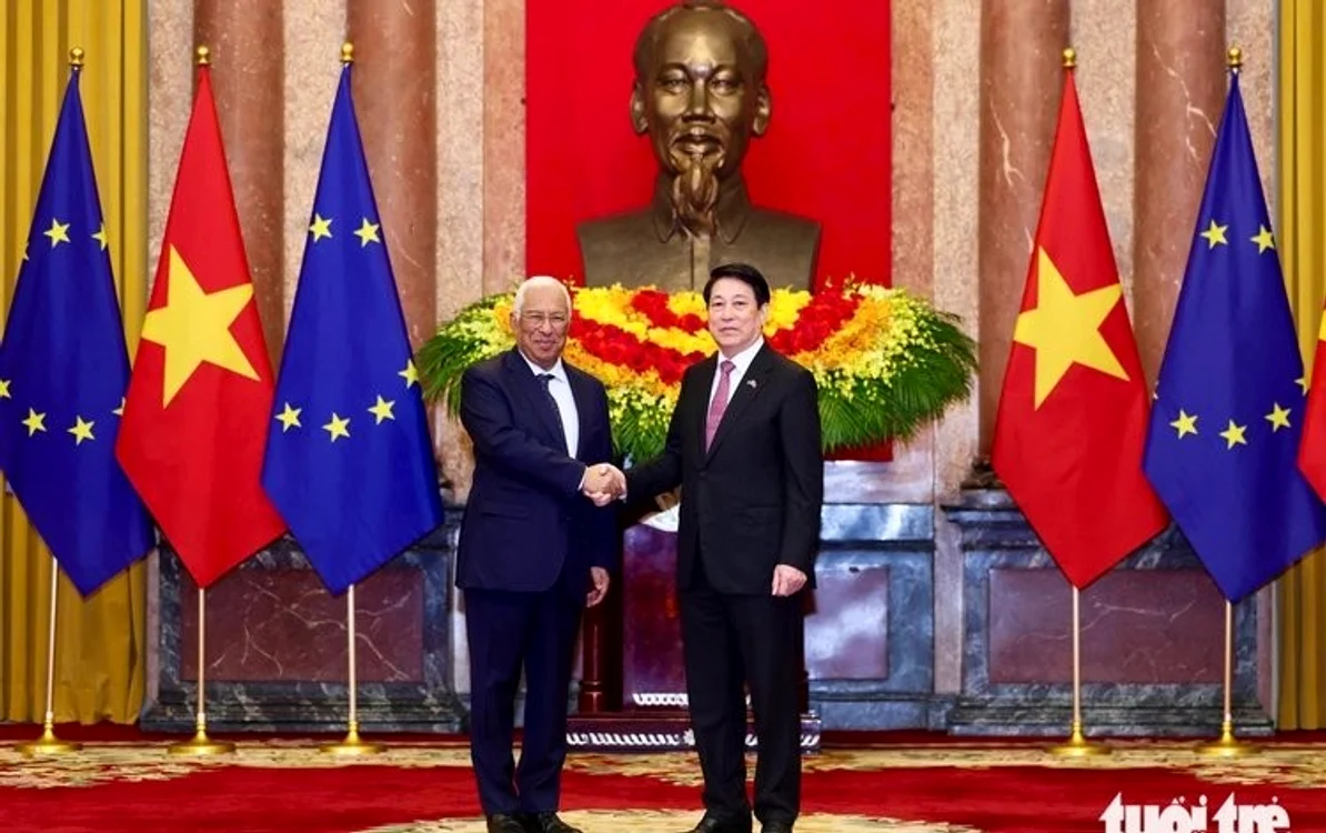 Președintelui Consiliului European, António Costa, în Vietman/FOTO:X