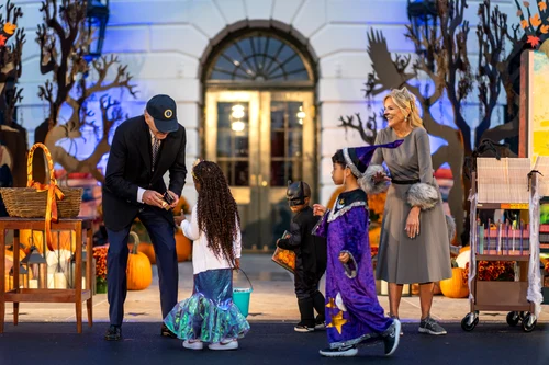 Halloween la Casa Albă cu Jill Biden și Joe Biden. FOTO: Casa Albă