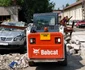 zid prabusit peste trei masini Foto Primaria Hunedoara jpg